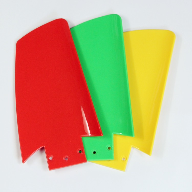 High Quality ABS General Parts Blow Molding Processing Ceiling Fan Lamp Blades Colorful Fan Blades