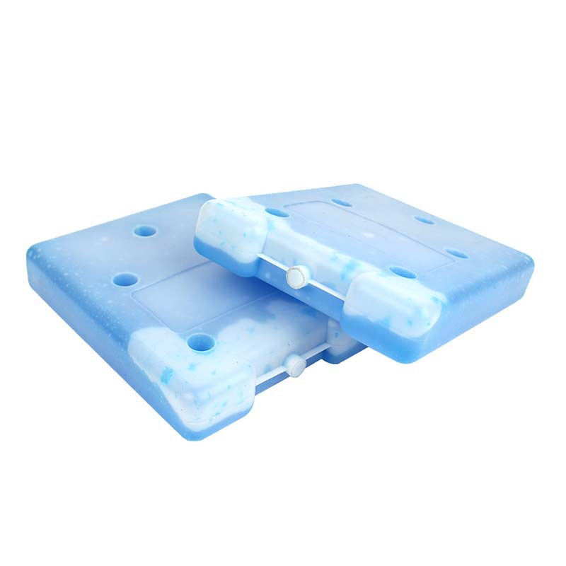 Reusable Flat Blue HDPE Ice Box