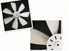 Zs Manufacturer High Quality 7-blade Fan Blades ,Plastic Fan Blades ,Indoor Ceiling Fan Blades, General Accessories for Fans