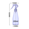 200ml Clear PET Trigger Spray Bottle - Multi-Use for Cleaning, Disinfectant & Plants