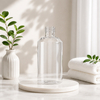 Refillable 500ml PET BPA Free Clear Body Wash Bottle with Pump Sprayer Transparent Cosmetic Packaging OEM
