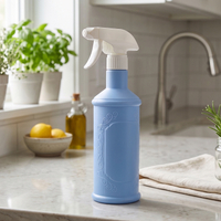 Durable Eco-Friendly ZS-25 HDPE Spray Bottle with Screw Cap for Chemical Detergent Ink Cleaner (Customizable Shape)