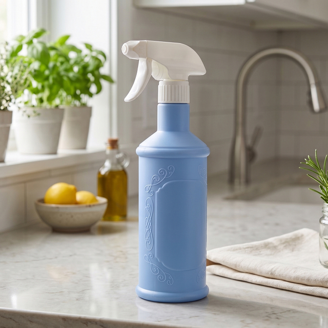 Durable Eco-Friendly ZS-25 HDPE Spray Bottle with Screw Cap for Chemical Detergent Ink Cleaner (Customizable Shape)