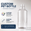Transparent 500ml PET Empty Bottle Clear Shampoo Conditioner Shower Gel Emulsion Cosmetic Packaging OEM
