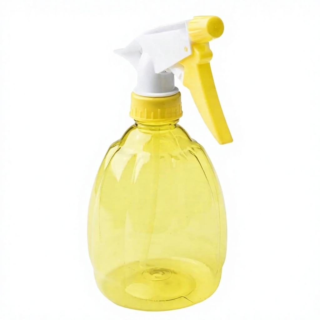 500ml Yellow Trigger Spray Bottle Ergonomic for Garden Plants Hair Styling Essential Oils Cleaning Multiuse OEM