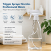 500ml Clear PET Trigger Spray Bottle Transparent 28mm Adjustable Nozzle Cleaning Household Garden Custom OEM