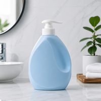 Empty 500ml HDPE Lotion Pump Bottle Liquid Soap Hand Wash Laundry Detergent Dispensing Custom Color OEM