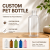 Transparent 500ml PET Empty Bottle Clear Shampoo Conditioner Shower Gel Emulsion Cosmetic Packaging OEM