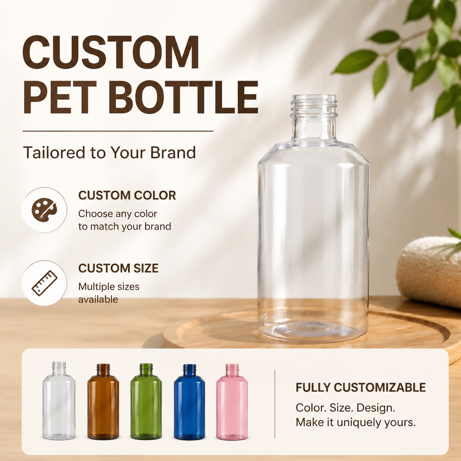 Transparent 500ml PET Empty Bottle Clear Shampoo Conditioner Shower Gel Emulsion Cosmetic Packaging OEM