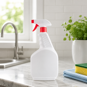 Heavy Duty HDPE Trigger Spray Bottles BPA Free Chemical Resistant Empty Plastic 1L Screw Cap Color Coded Nozzle House Cleaning
