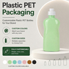 300ml HDPE Plastic Bottle for Facial Cleanser Hand Sanitizer Body Wash Daily Care Custom Color Cosmetic OEM
