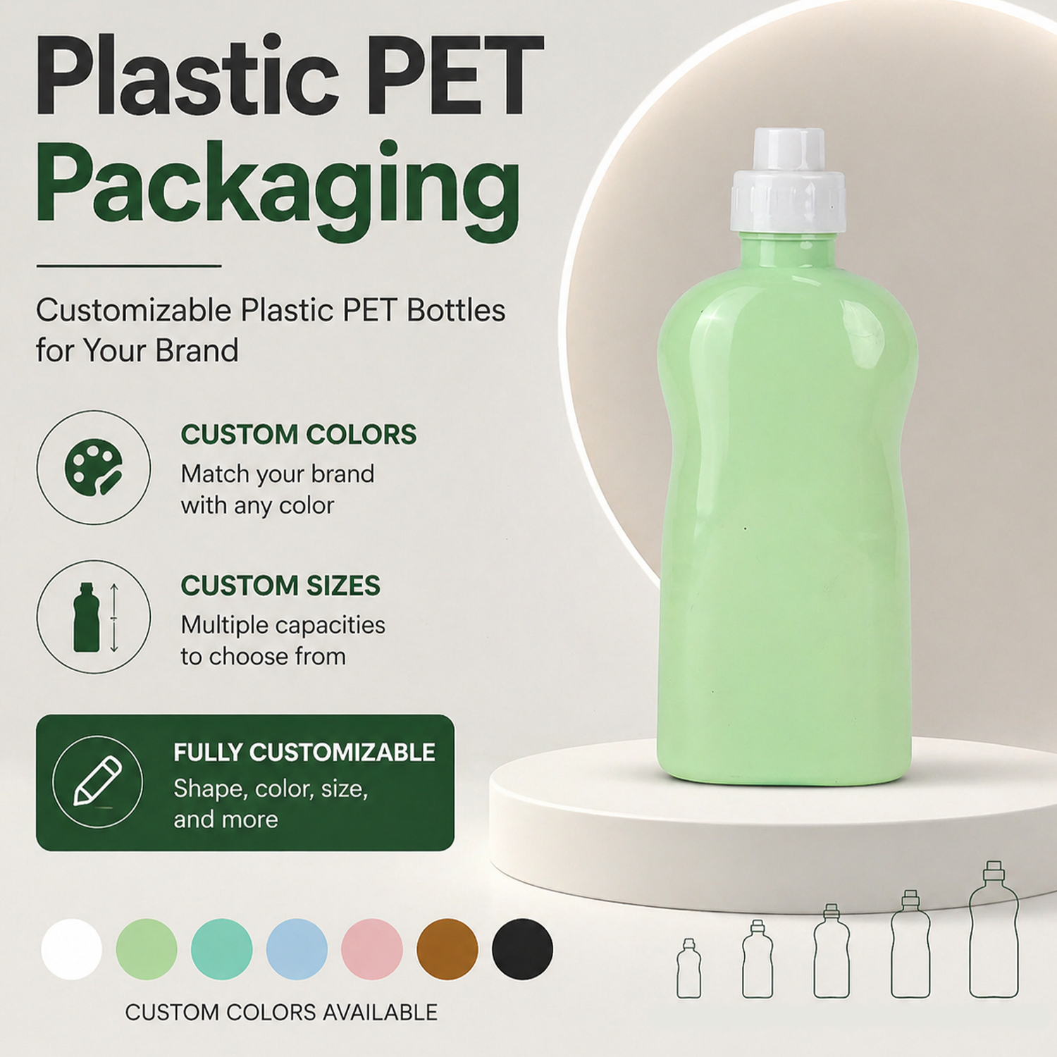 300ml HDPE Plastic Bottle for Facial Cleanser Hand Sanitizer Body Wash Daily Care Custom Color Cosmetic OEM