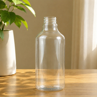 Transparent 500ml PET Empty Bottle Clear Shampoo Conditioner Shower Gel Emulsion Cosmetic Packaging OEM