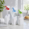 Heavy Duty HDPE Trigger Spray Bottles BPA Free Chemical Resistant Empty Plastic 1L Screw Cap Color Coded Nozzle House Cleaning