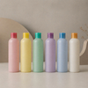 Empty 280ml HDPE Shampoo Conditioner Bottle Flip Cap Macaron Multicolor Shower Gel Emulsion Packaging OEM