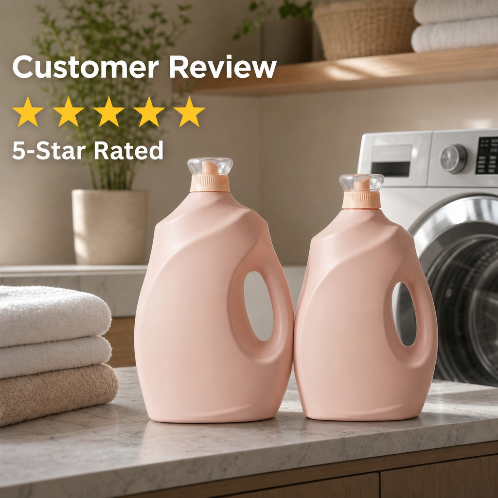 Thickened Plastic Barrel Dispensing Bottle, Tight Screw Cap Design for Household Clothing Care Solution Packaging Use