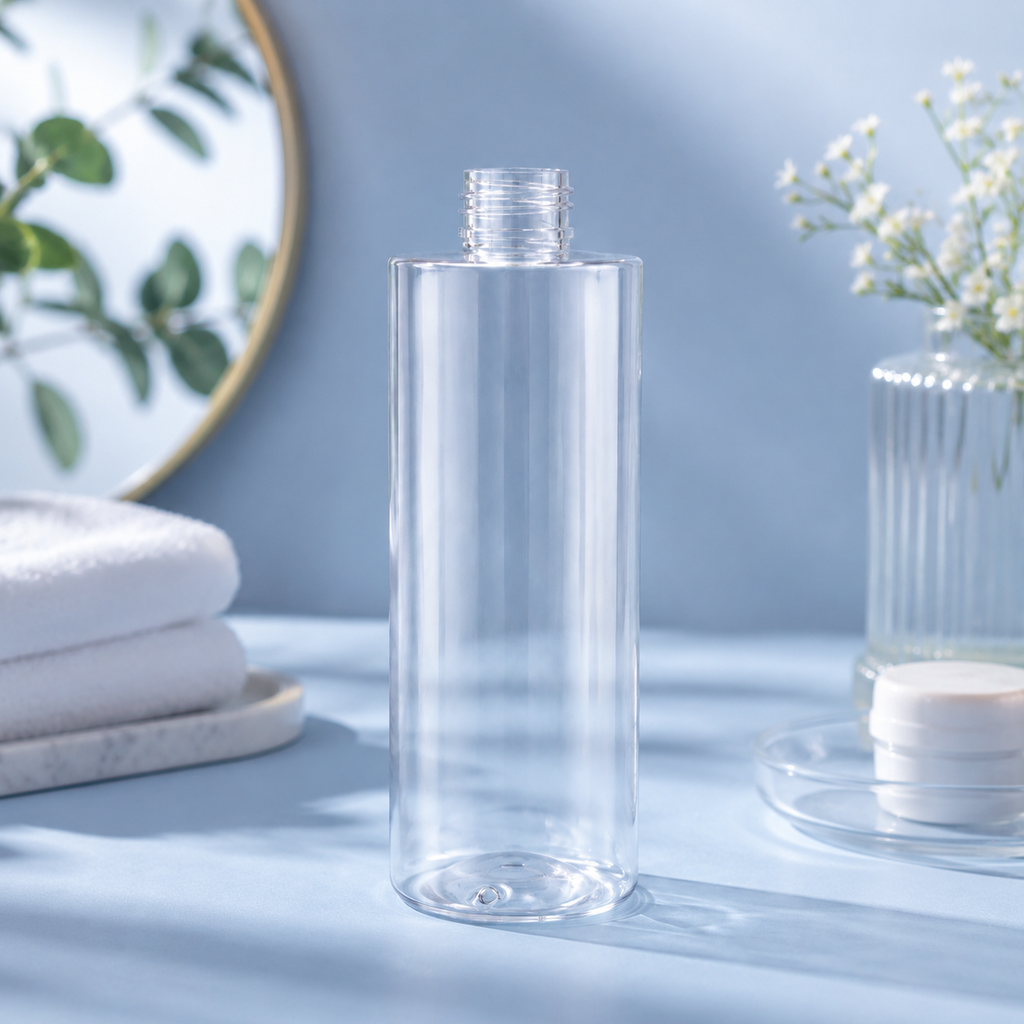 Empty 1000ml Transparent PET Bottle Clear Large Shampoo Conditioner Shower Gel Cosmetic Packaging OEM